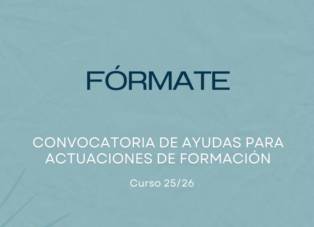 IMG Convocatoria FÓRMATE de Ayudas para Actuaciones de Formación